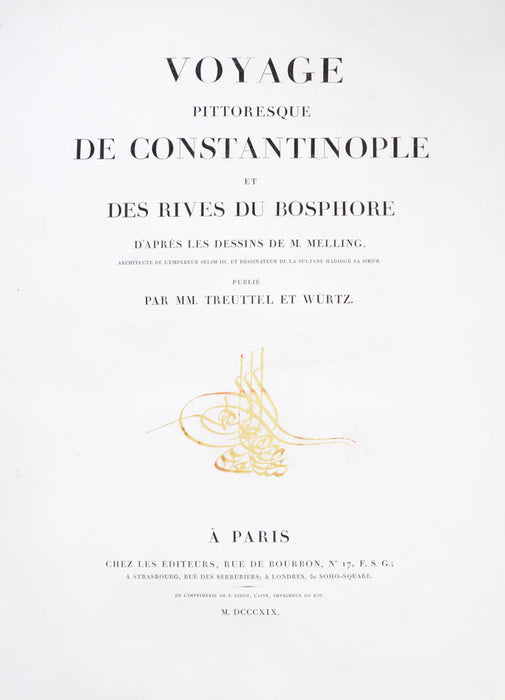 Voyage pittoresque de Constantinople et des rives du Bosphore.