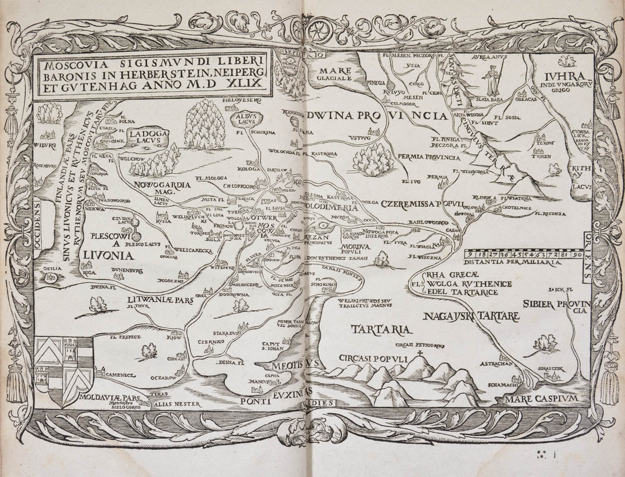 First edition of this compilation containing the first detailed eyewitness ethnography of Russia, a country largely unkown to Europeans at the time. 