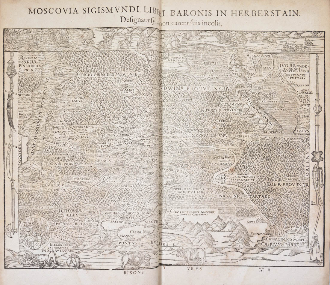 First edition of this compilation containing the first detailed eyewitness ethnography of Russia, a country largely unkown to Europeans at the time. 
