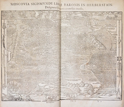 First edition of this compilation containing the first detailed eyewitness ethnography of Russia, a country largely unkown to Europeans at the time. 