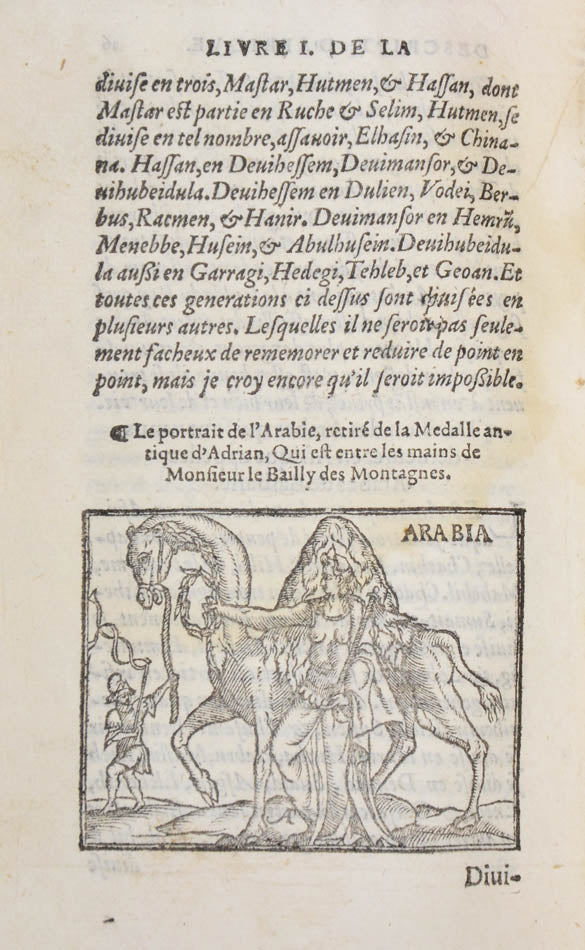 The first book on Africa written by an African. The woodcuts include personifications of Africa, Arabia, Egypt, Alexandria and the Nile.