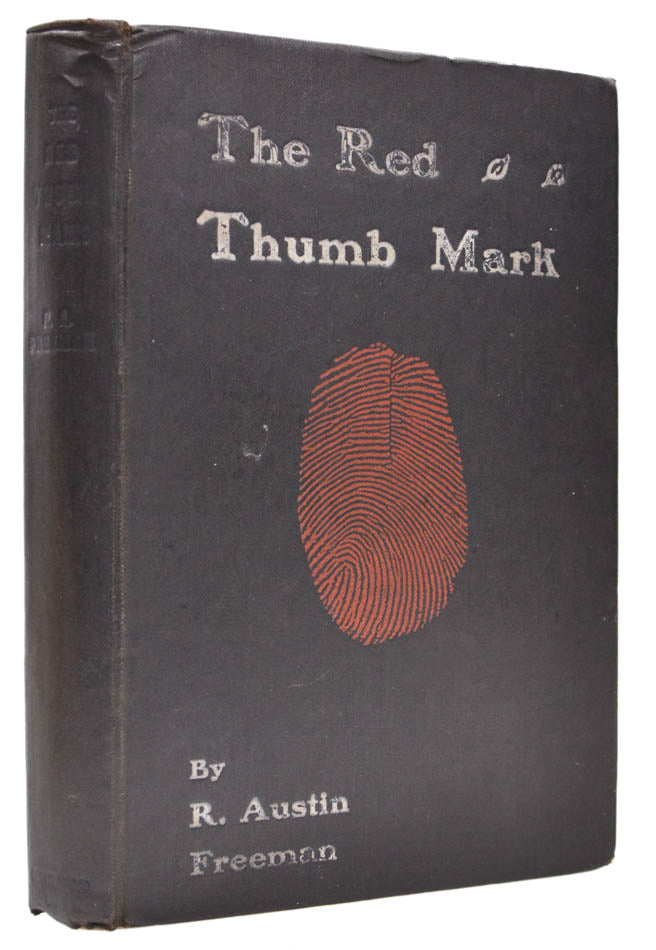 A Haycraft Queen Cornerstone, The Red Thumb Mark was the first of many Dr Thorndyke novels by R. Austin Freeman, a medico-legal investigation.