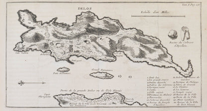 Tournefort visited islands in the Cyclades (Andros, Tino, Delos, Santorini etc.) and  the Northern Sporades (Samos, Mitylene, Skyros, Tenedos). 