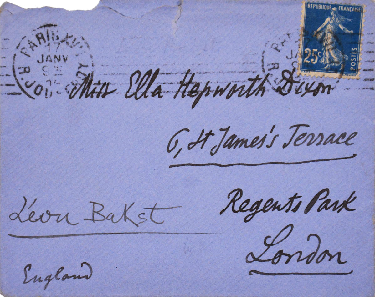 Autograph letter from Leon Bakst to Ella Hepworth Dixon.