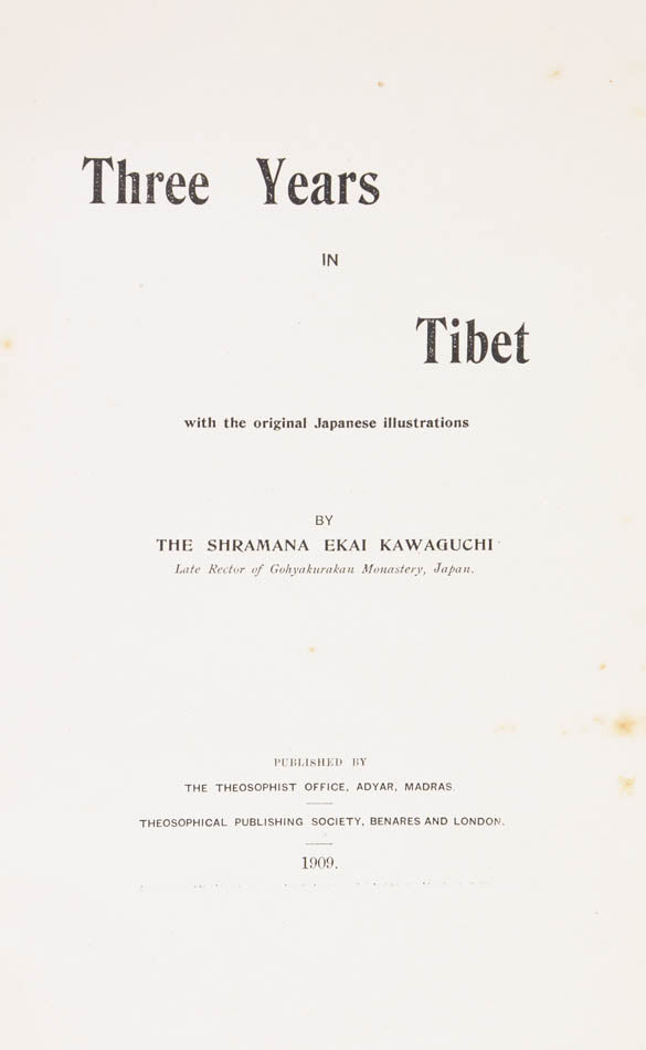 Kawaguchi Ekai was a Japanese Buddhist monk and the first recorded Japanese citizen to travel in Nepal and Tibet.