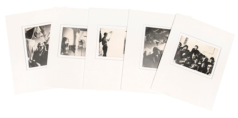 The publisher used these prints during preparation for Nat Finkelstein's 1989 book Andy Warhol Factory Years 1964-1967.<br />