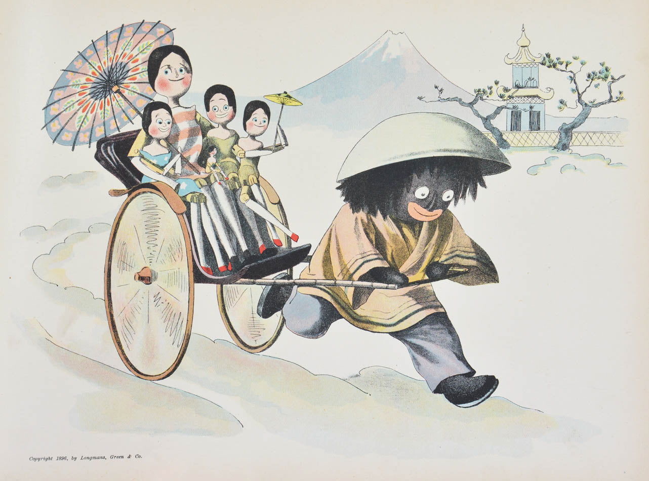 Very good example of this title from the Uptons' Golliwogg series of thirteen books; one of the best in terms the variety & scope of the illustrations.