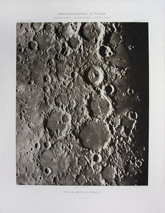Photographie Lunaire.  Arzachel Alphonse Ptolemée.  Pl. III.