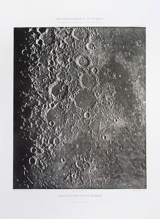 Photographie Lunaire.  Playfair Guerike Triesnecker.  Pl. LXIV.