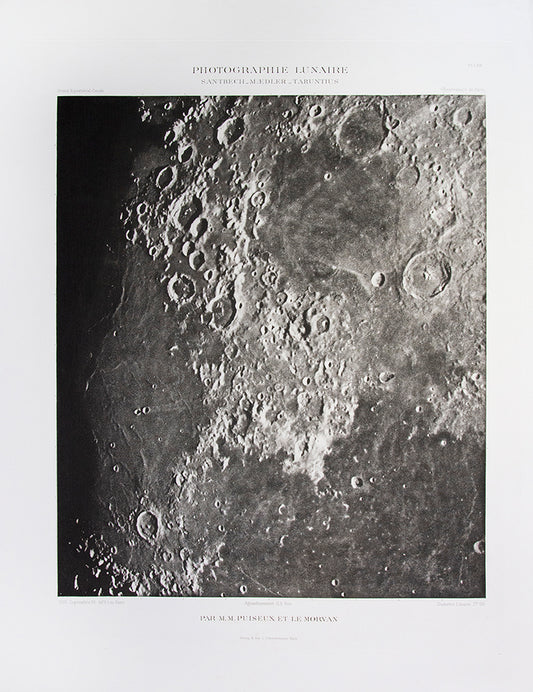 Photographie Lunaire.  Santbech Mædler Taruntius.  Pl. LXIII.