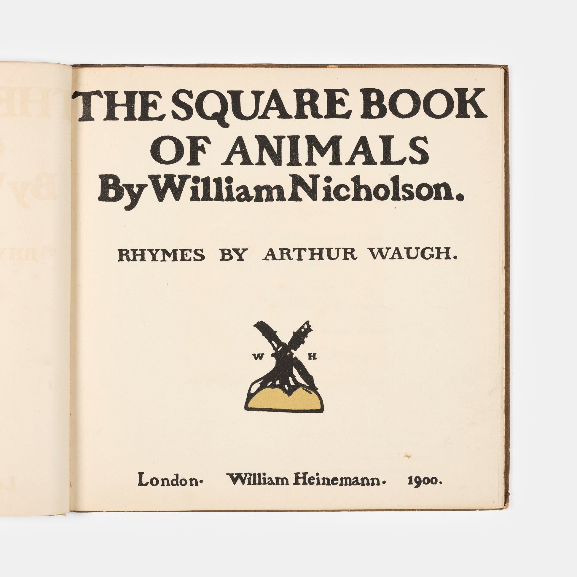 An unusually good example of what is generally regarded as the rarest of William Nicholson's illustrated works; accompanying rhymes by Arthur Waugh.