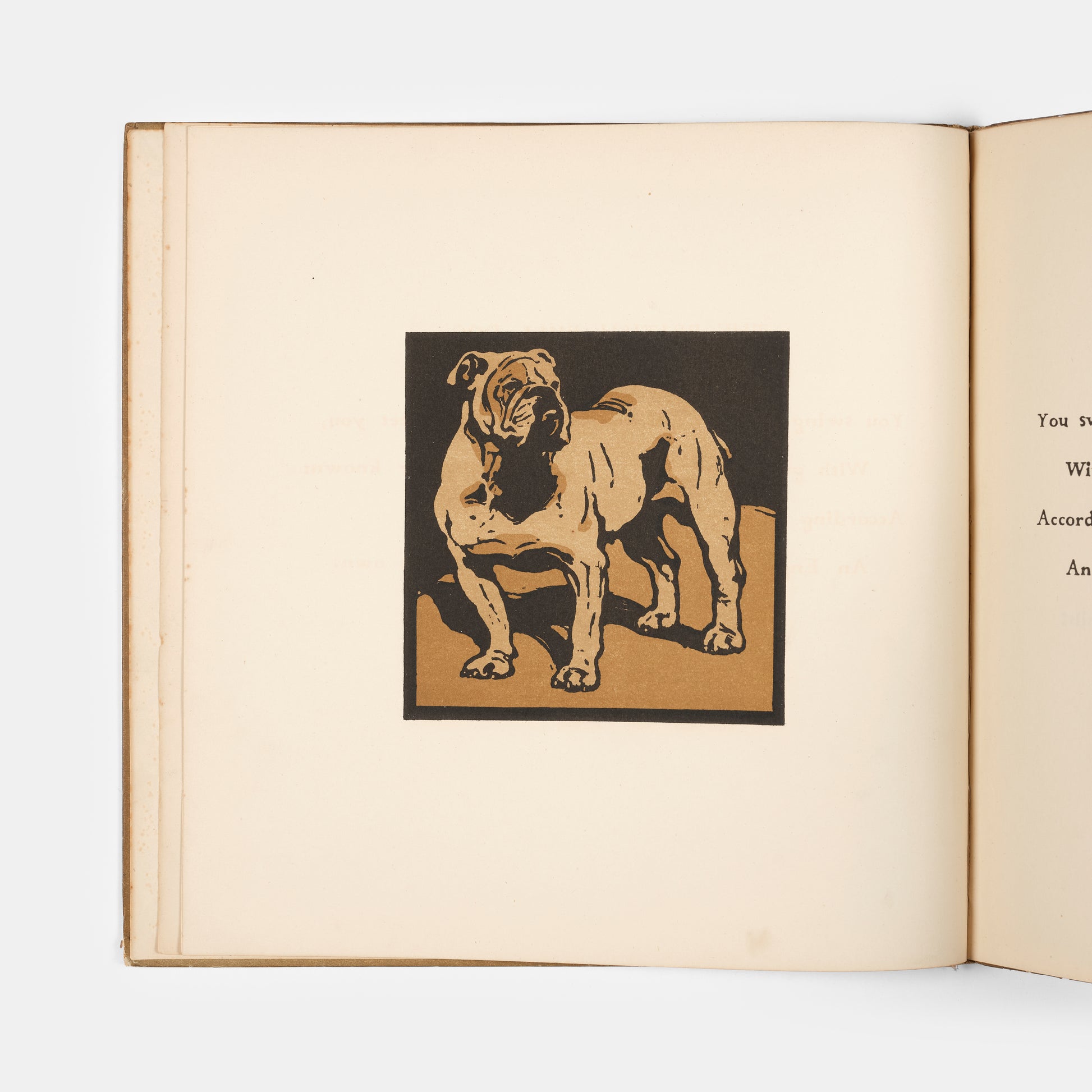 An unusually good example of what is generally regarded as the rarest of William Nicholson's illustrated works; accompanying rhymes by Arthur Waugh.