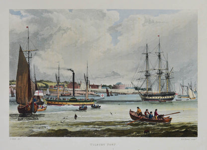 Fine set of classic Thames views. Large paper copy with the plates in 2 states, and superior colouring. Views include Eton, Windsor, Oxford, Richmond.
