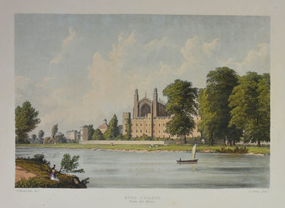 Fine set of classic Thames views. Large paper copy with the plates in 2 states, and superior colouring. Views include Eton, Windsor, Oxford, Richmond.