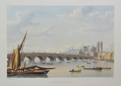 Fine set of classic Thames views. Large paper copy with the plates in 2 states, and superior colouring. Views include Eton, Windsor, Oxford, Richmond.