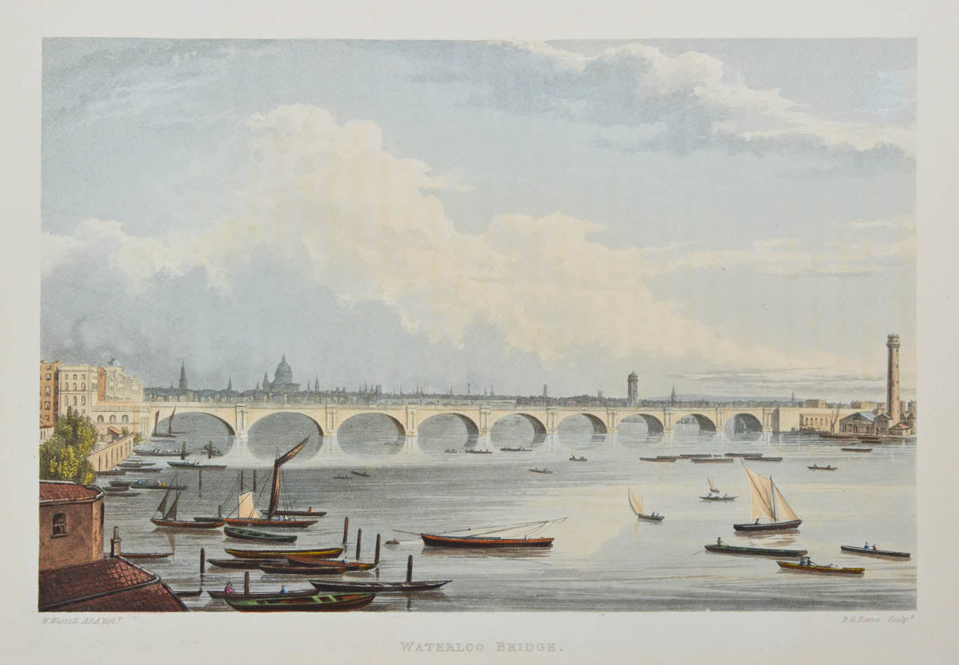 Fine set of classic Thames views. Large paper copy with the plates in 2 states, and superior colouring. Views include Eton, Windsor, Oxford, Richmond.