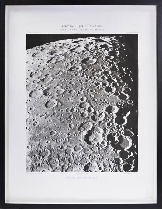 The finest and most meticulous images of the moon until the 1970s. Deemed worthy of exhibition at the Paris World's Fair 1900. 