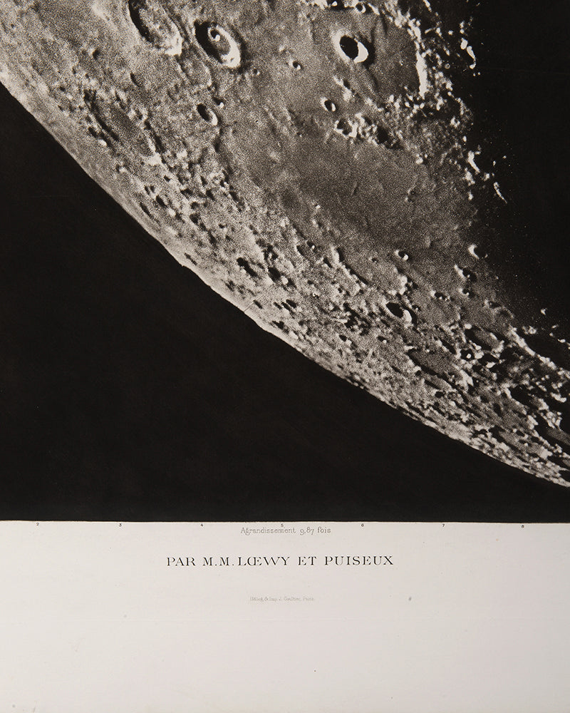 The finest and most meticulous images of the moon until the 1970s. Deemed worthy of exhibition at the Paris World's Fair 1900. 