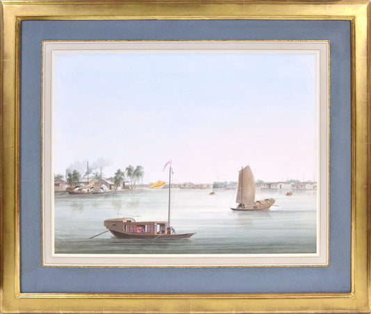 Well executed and highly atmospheric watercolours capturing the importance of the river for trade in early nineteenth- century China.