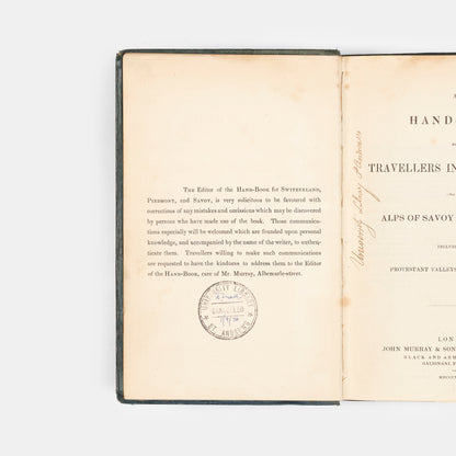 Rare First Edition. Written by John Murray III. 