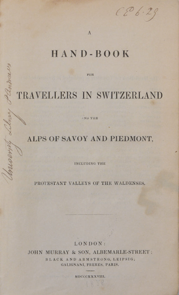 Rare First Edition. Written by John Murray III. 