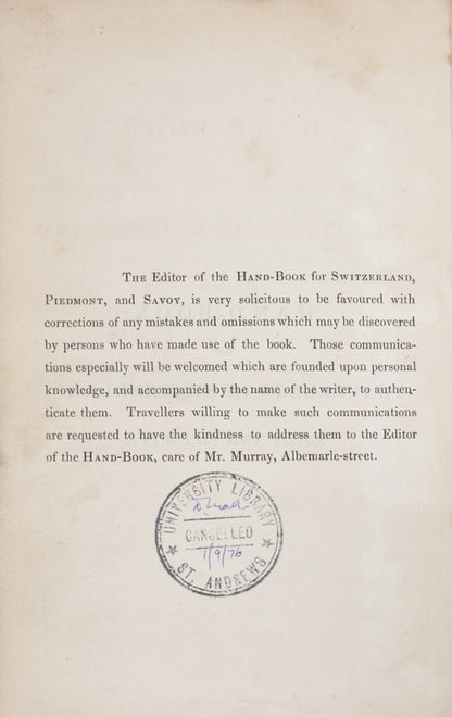 Rare First Edition. Written by John Murray III. 