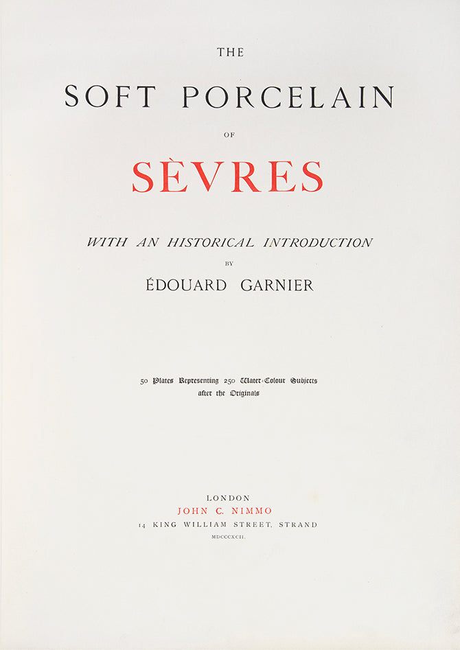 The title here is seen as the great authority on the subject, he soft-paste Sèvres porcelain factory opened in Vincennes in 1745 before moving to Versaille
