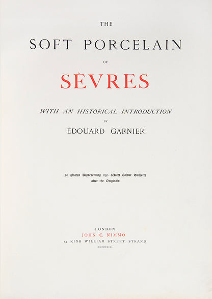 The title here is seen as the great authority on the subject, he soft-paste Sèvres porcelain factory opened in Vincennes in 1745 before moving to Versaille