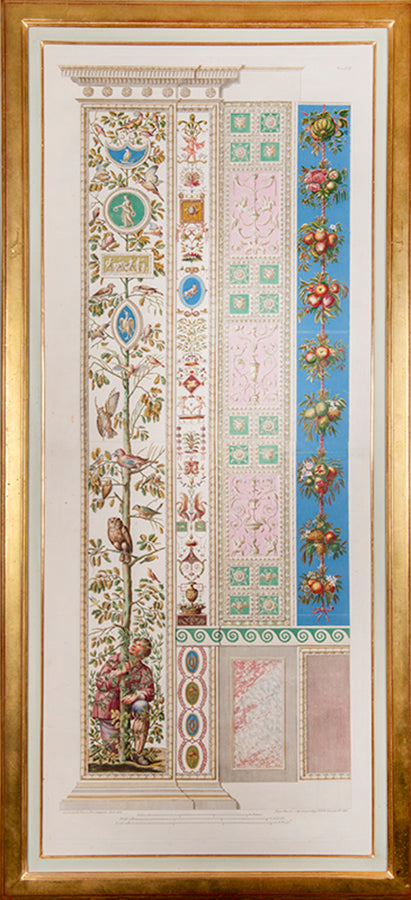 A complete set of pilasters from the first part of the Loggie di Rafaele nel Vaticano series, with vibrant original colours.