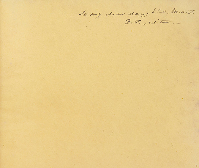 A family copy of a typically scarce Dawson Turner production. Inscribed: 'To my dear daughter M. A. T. / D. T. editor.'  D.T. is Dawson Turner (1775-1858)