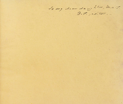 A family copy of a typically scarce Dawson Turner production. Inscribed: 'To my dear daughter M. A. T. / D. T. editor.'  D.T. is Dawson Turner (1775-1858)