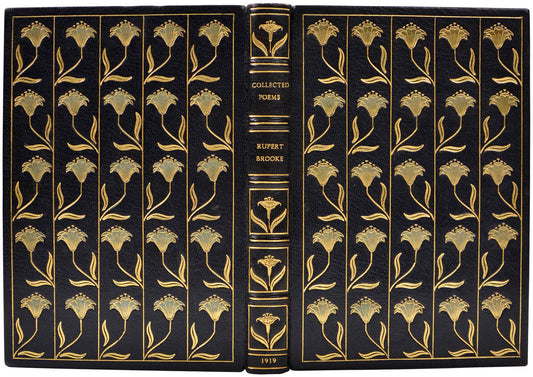 Limited edition of The Collected Poems of Rupert Brooke publisehd in London in 1919 and bound for Asprey.