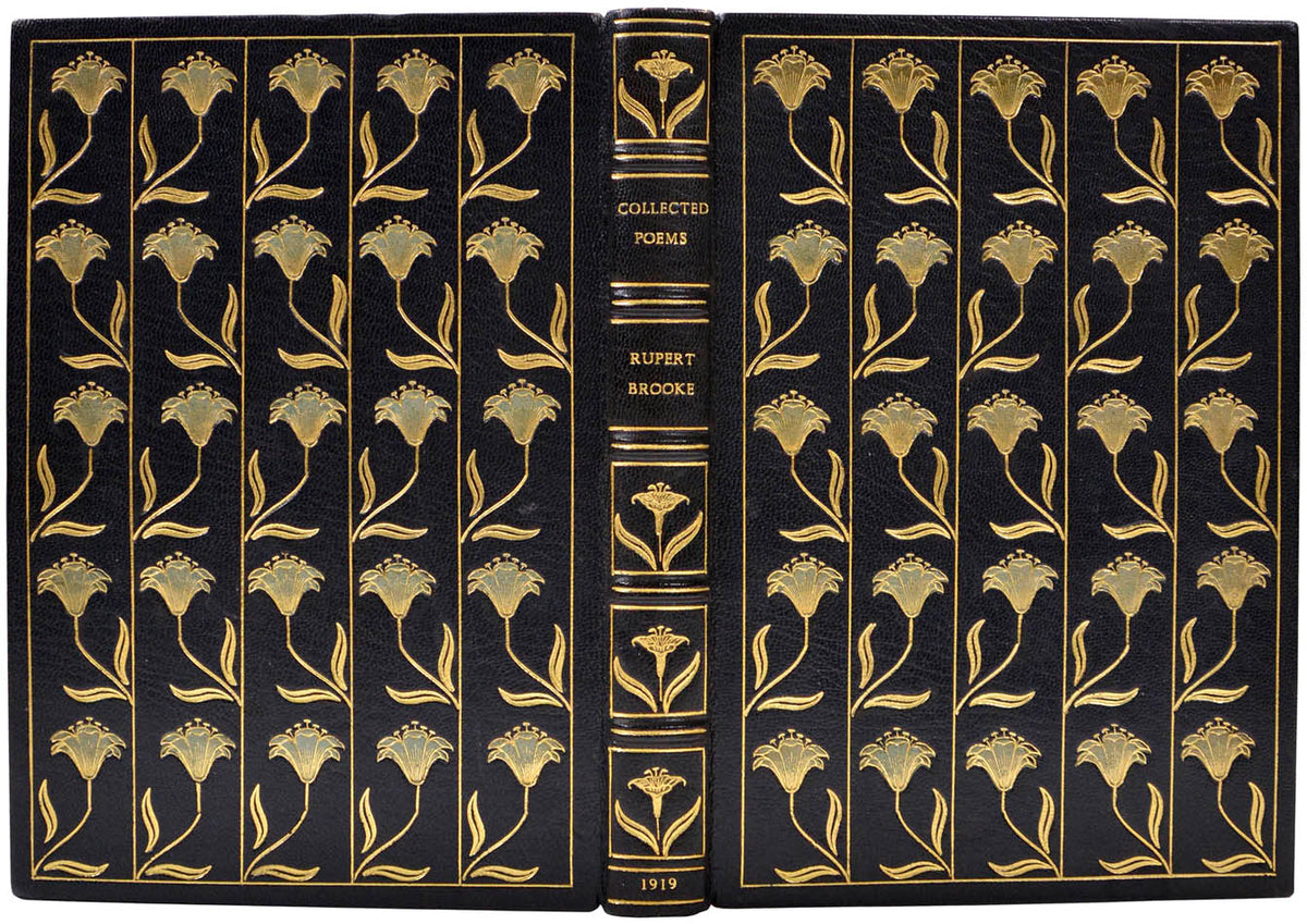 Limited edition of The Collected Poems of Rupert Brooke publisehd in London in 1919 and bound for Asprey.