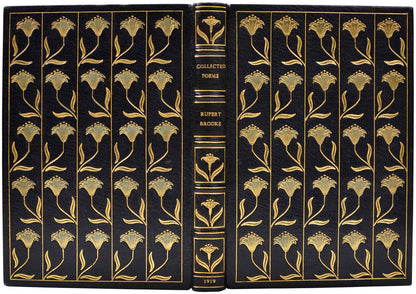 Limited edition of The Collected Poems of Rupert Brooke publisehd in London in 1919 and bound for Asprey.