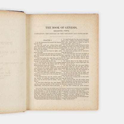 First edition of the first English translation of the entire Hebrew Bible by a Jew.