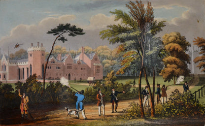 15 hand-coloured aquatints by Rawlins, publisher's green morocco, a very good copy