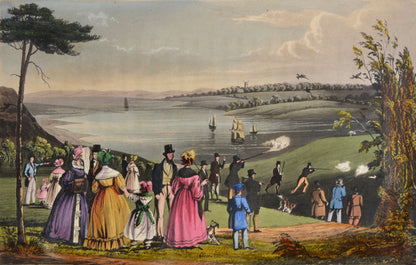 15 hand-coloured aquatints by Rawlins, publisher's green morocco, a very good copy