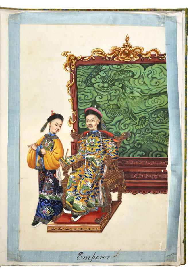 A rare set of albums by Tingqua also known as Guan Lianchang was the younger brother of Lam Qua and was the most famous of the Canton artists. 