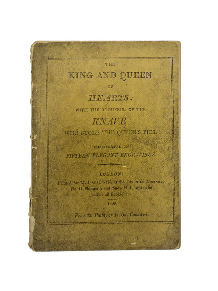 In 1805, the famous British essayist and then would-be poet Charles Lamb wrote a children's poem, known as 'The King and Queen of Hearts'. 