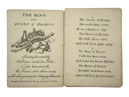 In 1805, the famous British essayist and then would-be poet Charles Lamb wrote a children's poem, known as 'The King and Queen of Hearts'. 