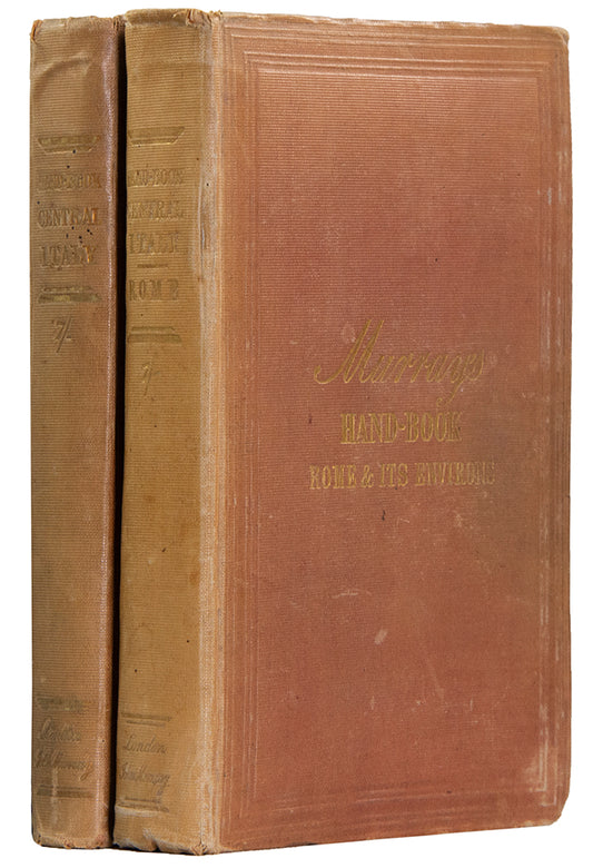 Rare to find both volumes of Central Italy. The plans include Bologna, Siena and the Vatican. 