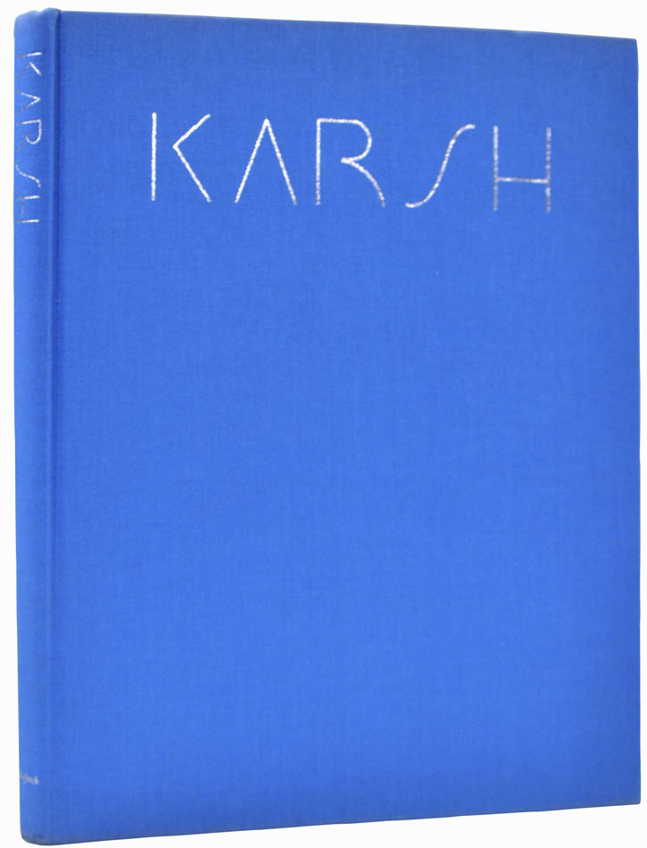 An attractive dedication copy of Karsh's striking portraits. The photographer has inscribed this copy 'To: Gordon Parks, in friendship, Yousuf Karsh'. 