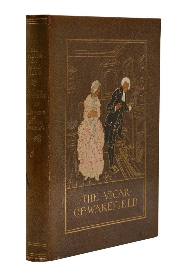 The specially bound deluxe issue of Rackham's illustrated edition of The Vicar of Wakefield by Oliver Goldsmith.