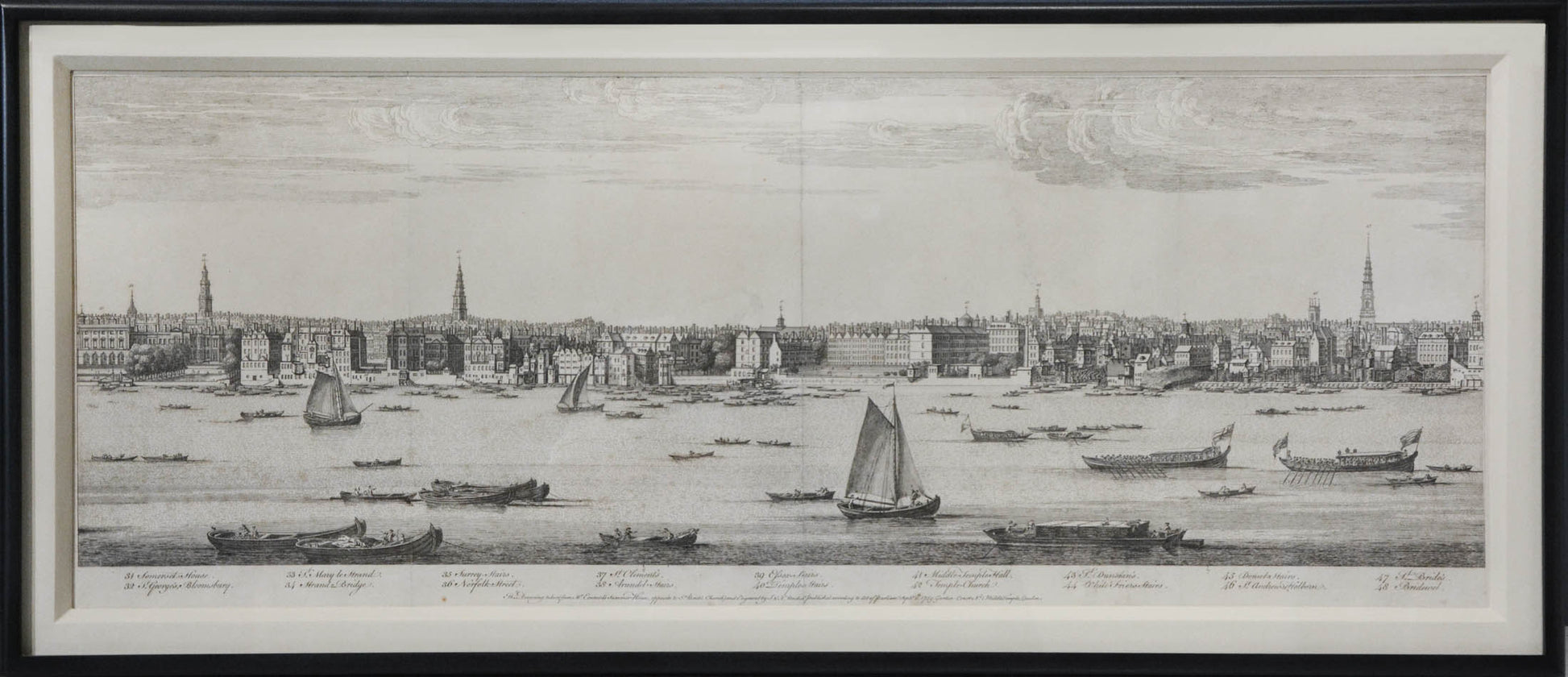 Copper engraving, printed on five sheets.  