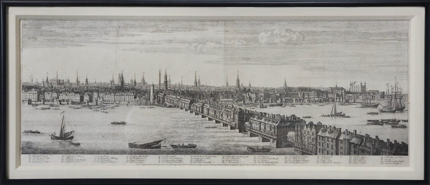 Copper engraving, printed on five sheets.  