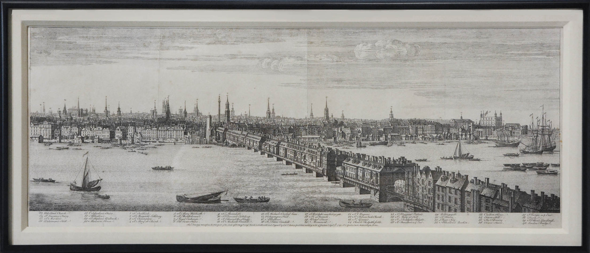 Copper engraving, printed on five sheets.  