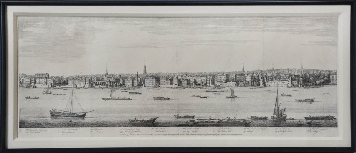Copper engraving, printed on five sheets.  