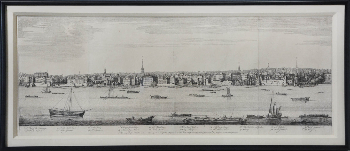 Copper engraving, printed on five sheets.  