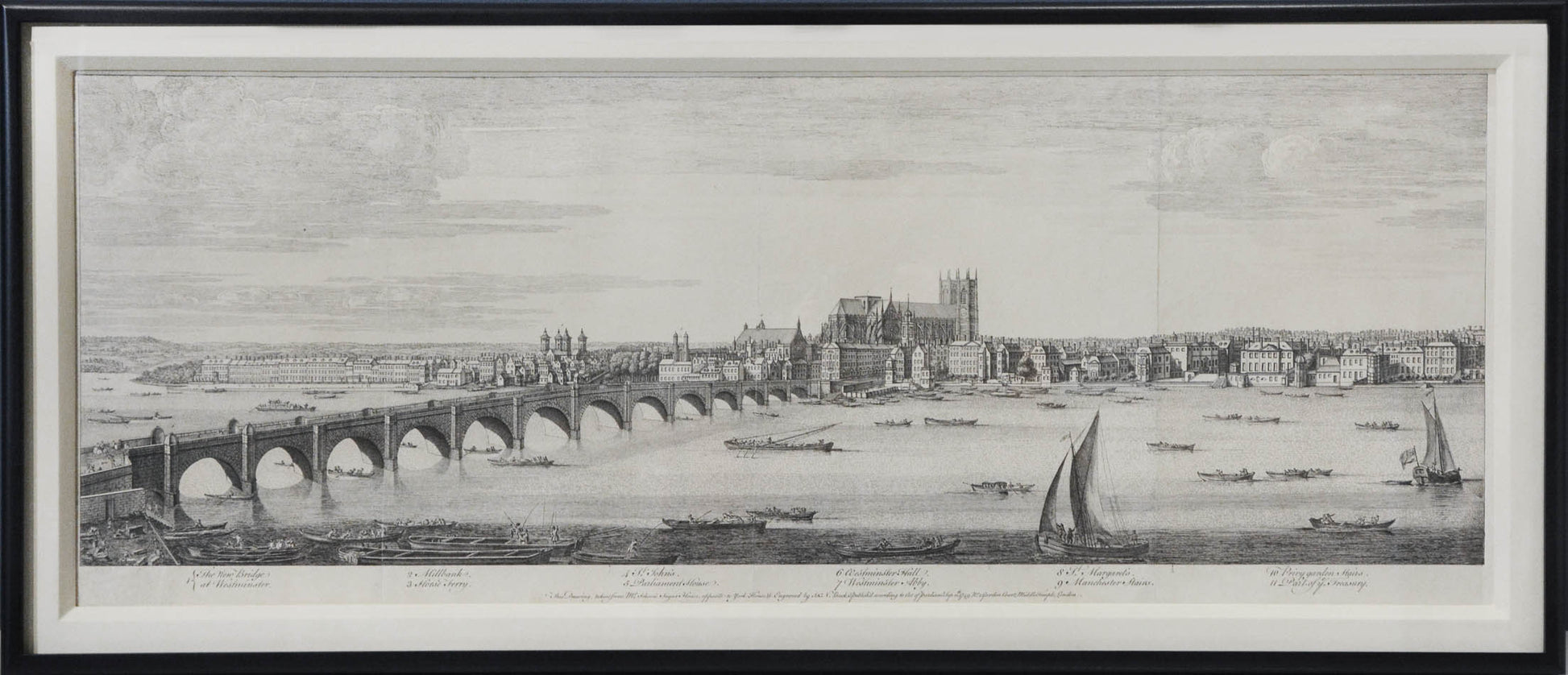 Copper engraving, printed on five sheets.  
