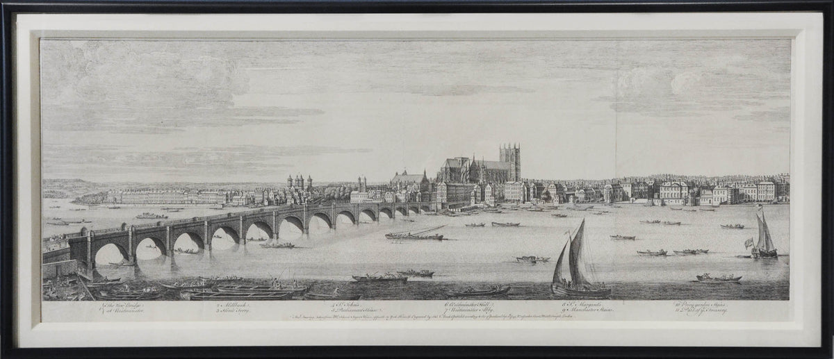 Copper engraving, printed on five sheets.  